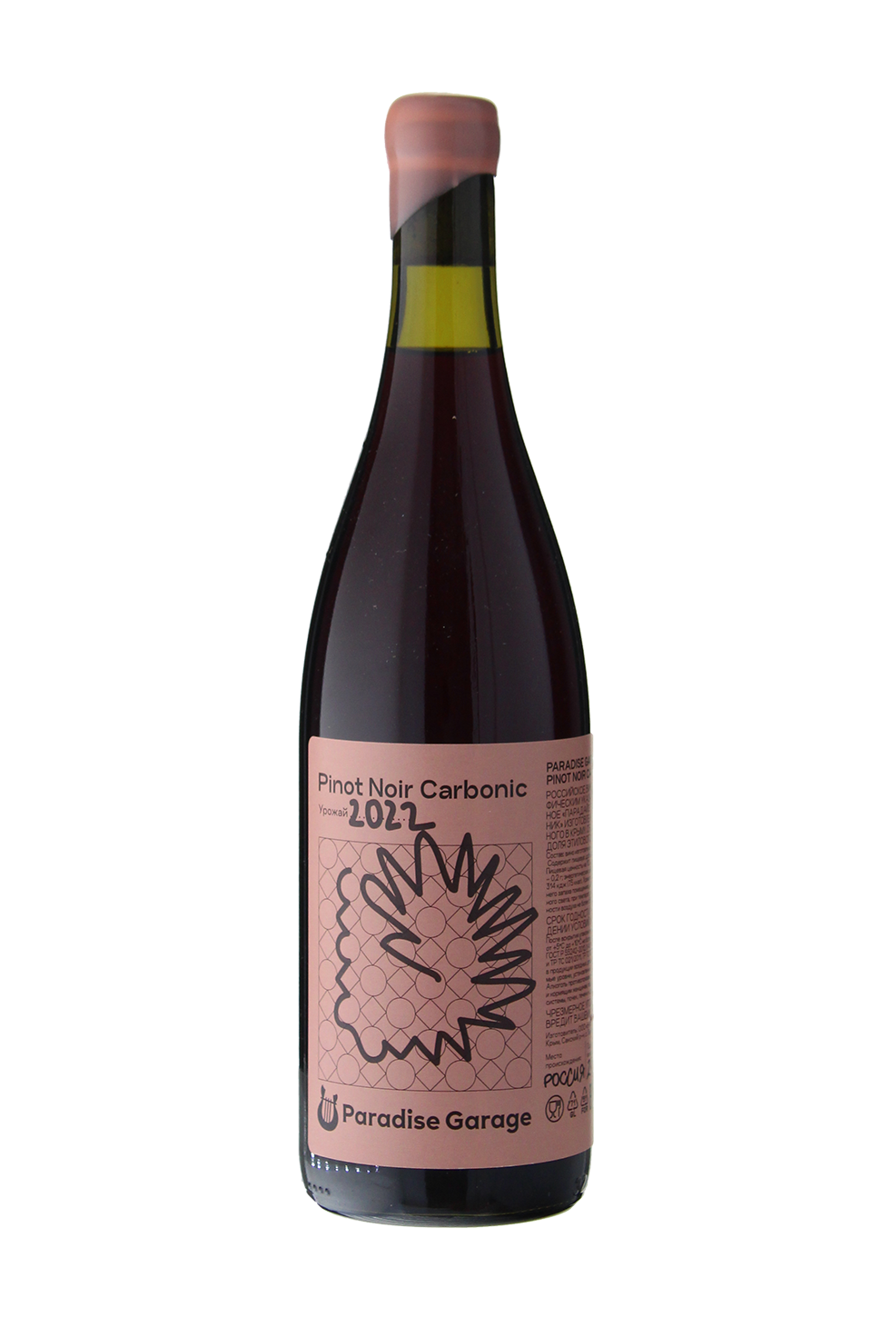 Вино   Paradise Garage  Pinot Noir Carbonic 2022   750 мл 12 %