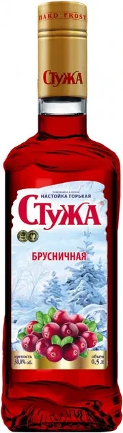 Настойка полусладкая Стужа Брусничная  500  мл