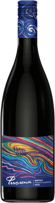 Вино Фиолент  Шираз   красное  полусладкое  2023  750 мл  12,8%