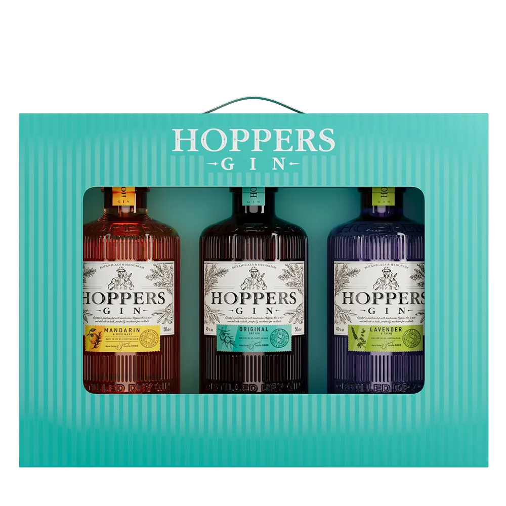 Набор: Hoppers 3 джина Хопперс  500 мл