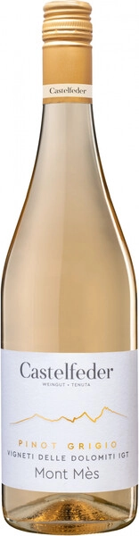 Вино Castelfeder Mont Mes Pinot Grigio Vigneti delle Dolomiti IGT  2023  750 мл