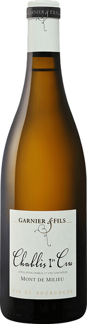 Вино Domaine Garnier & Fils Chablis Premier Cru  Mont de Milieu  AOC    2020 750 мл 12,5%