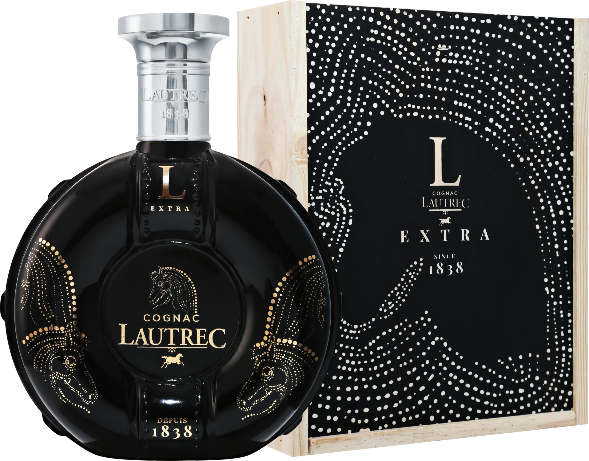 Коньяк Godet Lautrec Extra Grande Champagne wooden box  700 мл