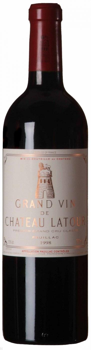 Вино Chateau Latour AOC 1-er Grand Cru Classe, Шато Латур Премьер Гран Крю, 1962, 0.75 л