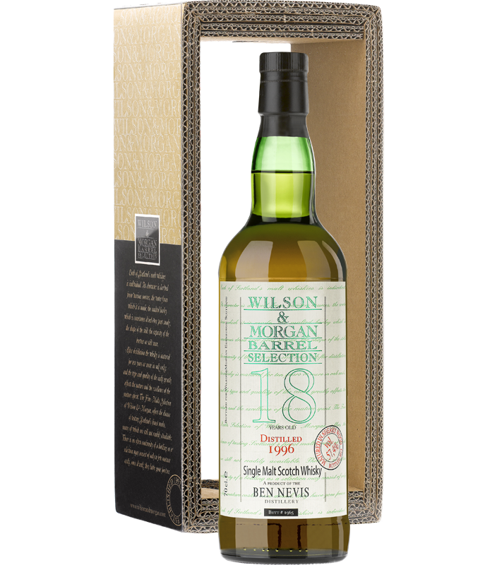 Виски Ben Nevis Sherry Wood №1965 cask strength, Бэн Невис Чери Вуд №1965, в коробка c пластиковым чехлом, 1996,  57,4% 70cl.