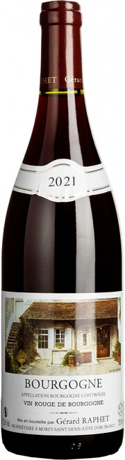 Вино Gérard Raphet  Bourgogne AOC Rouge  2021 750 мл