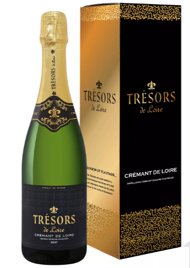Игристое вино Joseph Verdier Tresors de Loire Brut Cremant de Loire AOC gift box  750 мл