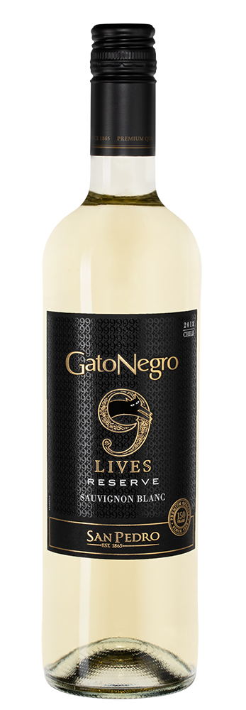 Вино Gato Negro 9 Lives Reserve Sauvignon Blanc 9  2019 750 мл