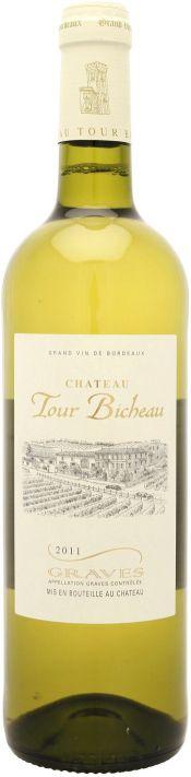 Вино "Chateau Tour Bicheau" Blanc, Graves AOC, "Шато Тур Бишо" Блан, 2013, 750 мл