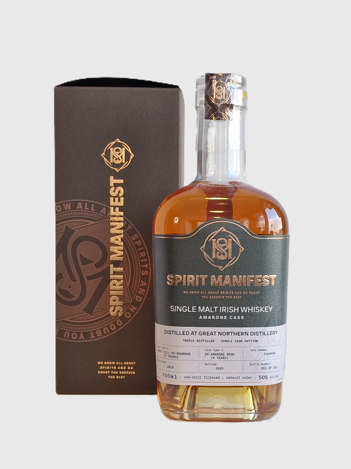 Виски  Spirit Manifest   Irish Single Malt Amarone Cask  700 мл  50%