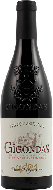 Вино  Les Couventines  Gigondas AOP  2021 750 мл