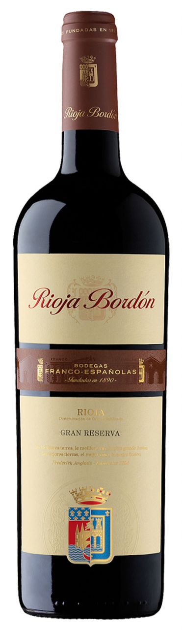 Вино RIOJA BORDON GRAN RESERVA RIOJA D.O.Ca. «РИОХА БОРДОН» ГРАН РЕЗЕРВА РИОХА DOCa 2008 750 мл