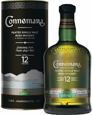 Виски  Connemara Peated Single Malt, 12 years gift   box  700 мл  40 %