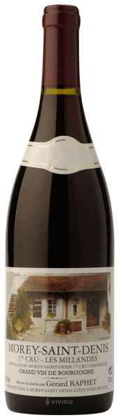 Вино Gérard Raphet Morey-Saint-Denis 1er Cru Les Millandes  2018 750 мл 13%