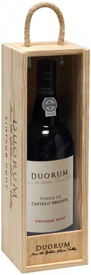 Портвейн Duorum Vinha de Castelo Melhor Vintage Port  gift box  Дорум Винья де Кастелу Мельор Винтаж Порт в подарочной коробке 2012 750 мл