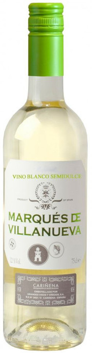 Вино Marques de Villanueva Blanco Semidulce, Carinena DO Маркес де Виллануева Белое полусладкое 750 мл