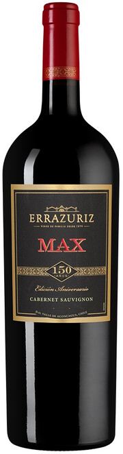 Вино Errazuriz  Max Reserva  Cabernet Sauvignon 2021 1500 мл  13,5%