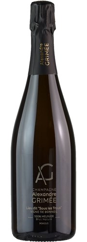 Шампанское  Alexandre Grimée  Lieu Dit Sous Les Trous Champagne  AOC  2016  750 мл