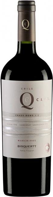 Вино Bisquertt Q Clay Crazy Rows 1-2 Colchagua Valley DO Кью Клэй Крейзи Раус 1-2  2010  750 мл