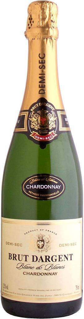 Игристое вино Brut Dargent Blanc de Blanc Chardonnay  2017 750 мл