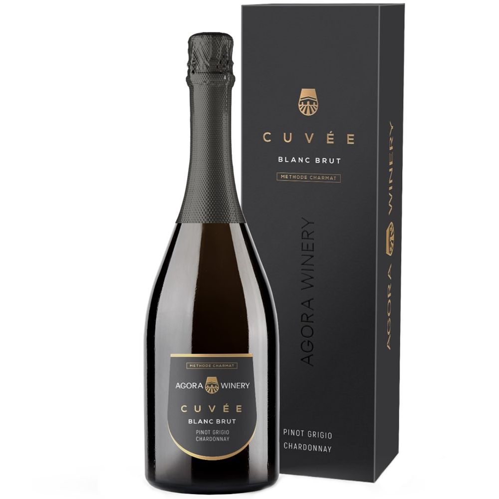 Игристое вино Agora Cuvee Агора Кюве  Пино Гриджио Шардоне  п/у  750 мл  12,5%