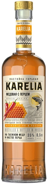 Настойка горькая Карелия Медовая с Перцем  500 мл