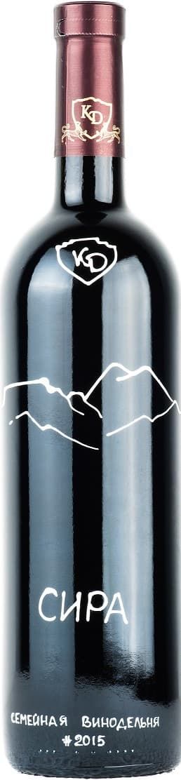 Вино Константина Дзитоева  Сира 2015 750 мл  13%