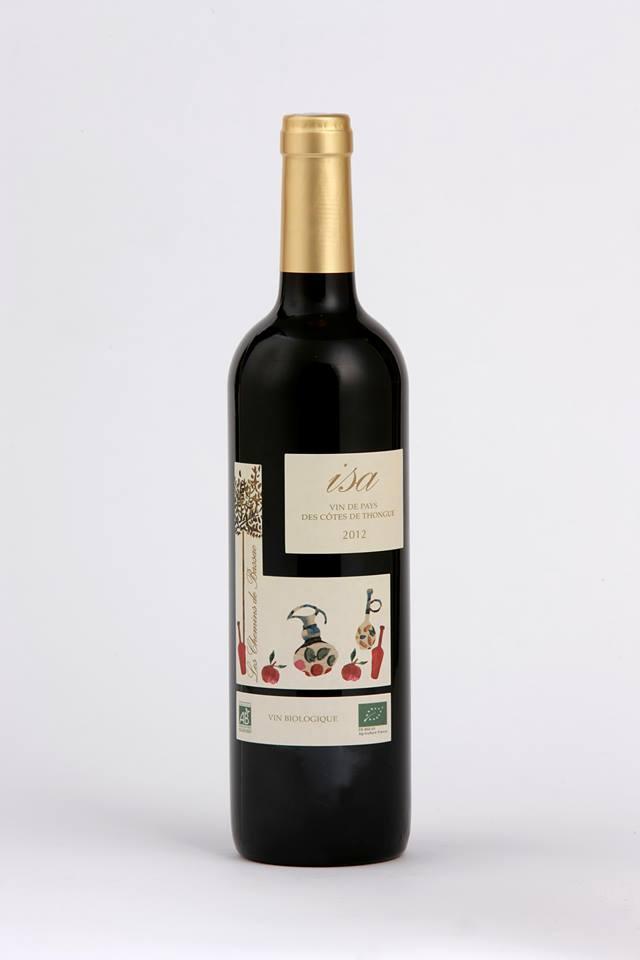 Вино Les Chemins de Bassac Isa Cotes de Thongue Ле Шемэн де Бассак  Иза Кот де Тонг 2015  750 мл