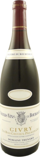 Вино  Domaine Thenard  Givry Premier Cru  Les Bois Chevaux   Домен Тенар Живри Премье Крю Ле Буа Шево 2017 750 мл