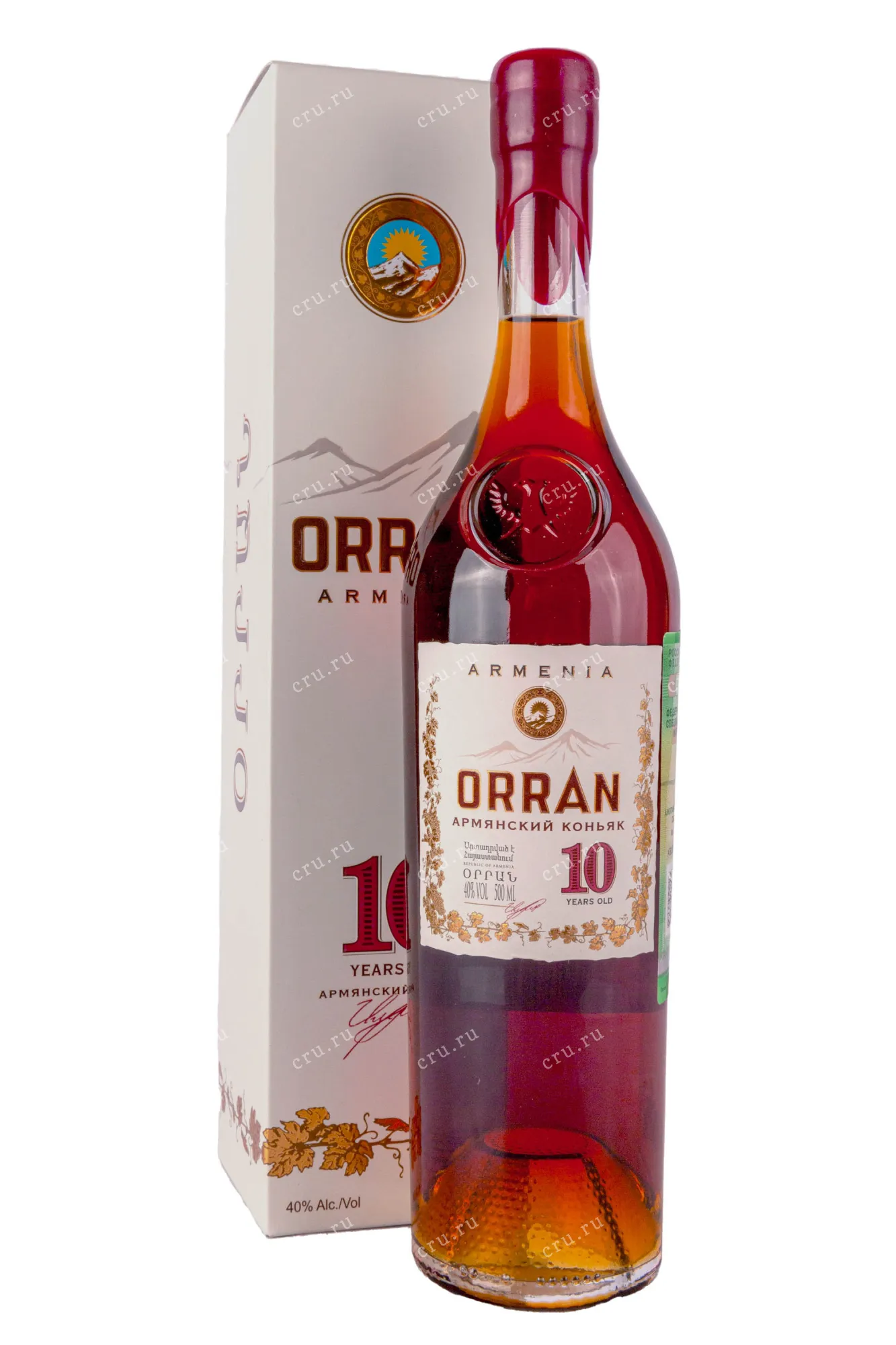 Коньяк  Armenia Wine Orran KS 10 Years Old gift box  500 мл