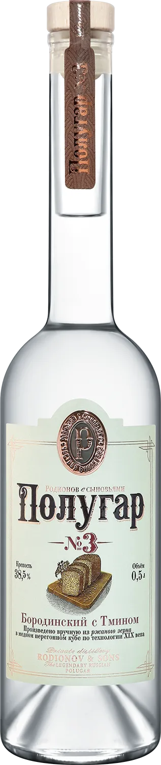 Водка Polugar №3 Carawaу 700 мл