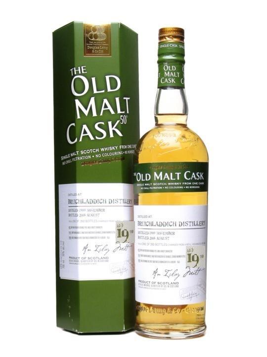 Виски Douglas Laing, Bruichladdich Refill Hogshead, Брукладди, 1988,  50% 70cl  bottle one of 328  п.у.