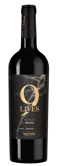 Вино Vina San Pedro 9 Lives Epic Merlot Reserve  2022  750 мл