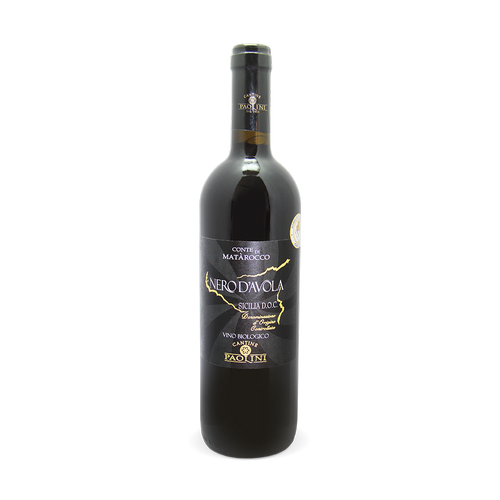 Вино  Conte di Matarocco Nero d'Avola КОНТЕ ДИ МАТАРОККО НЕРО Д АВОЛА   красное сухое 750 мл