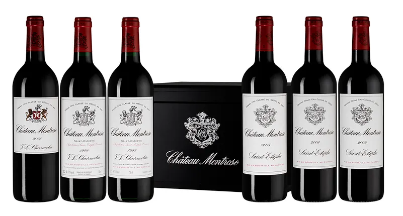 Вино Set Chateau Montrose: 1995, 1998, 2000, 2005, 2006, 2009  6х750 мл