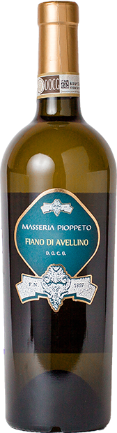 Вино Fiano di Avellino Masseria Pioppetto Фиано Ди Авеллино Массерия Пьопетто 2015 750 мл