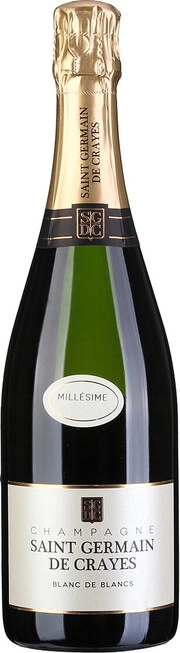 Шампанское  Saint Germain de Crayes Millésime Blanc de Blancs  Brut   2014 750 мл 12,5%