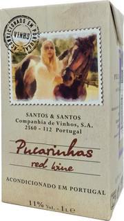 Вино Santos & Santos, "Pucarinhas" Red medium-sweet, "Пукаринияш" Красное полусладкое,1 л