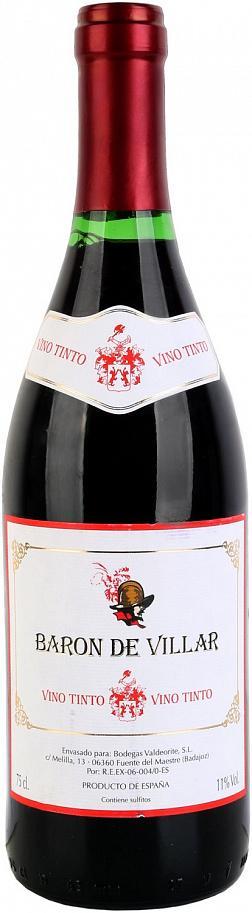 Вино Valdeorite Baron de Villar Tinto Вальдеорите Барон де Вилляр Тинто  750 мл
