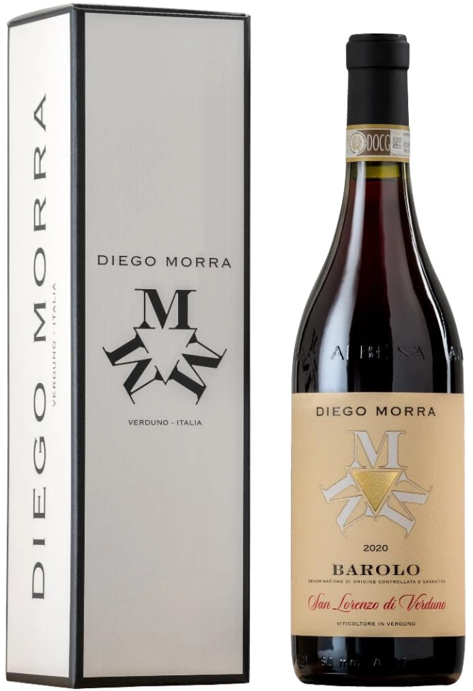 Вино Diego Morra, Barolo San Lorenzo di Verduno  DOCG  gift box 2020 750 мл 14,5%