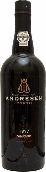 Вино Andresen, Vintage Port, Андресен, Винтаж Порт, 1997, в п.у. 0.75 л