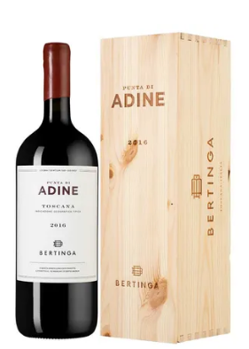 Вино Bertinga Punta di Adine Toscana IGT gift box  red   2016 1500 мл