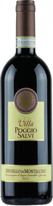 Вино Villa Poggio Salvi Brunello di Montalcino Поджио Сальви Брунелло ди Монтальчино 2014 750 мл