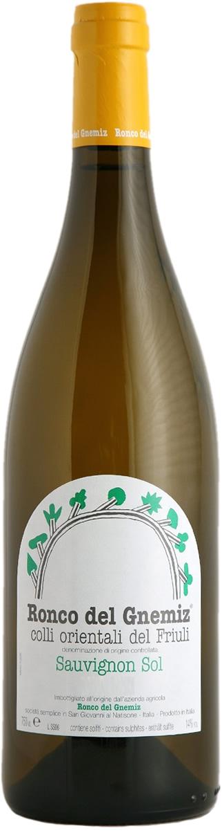Вино Ronco Del Gnemiz, Sauvignony "Sol"/Ронко Дель Гнемиц, Совиньон "Сол", 2011, 750 мл