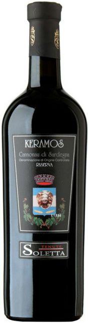 Вино Tenute Soletta, "Keramos" Riserva, Cannonau di Sardegna DOC, "Керамос" Ризерва, 2006, 750 мл