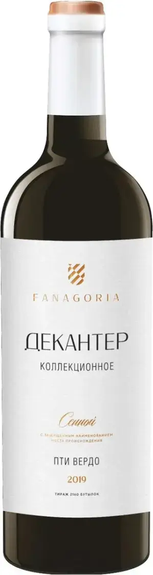 Вино Фанагория Декантер Пти Вердо коллекционное 2019  750 мл 