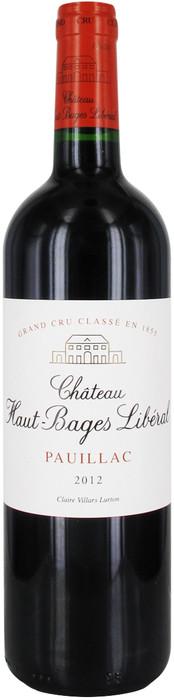 Вино Chateau Haut Bages Liberal Pauillac AOC 5-me Grand Cru   Шато О Баж Либераль Пойяк АОС 2012 750 мл