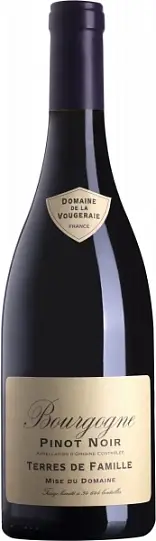 Вино  Domaine de la Vougeraie Bourgogne Pinot Noir Terres de Famille   2022   750 мл 13,5%