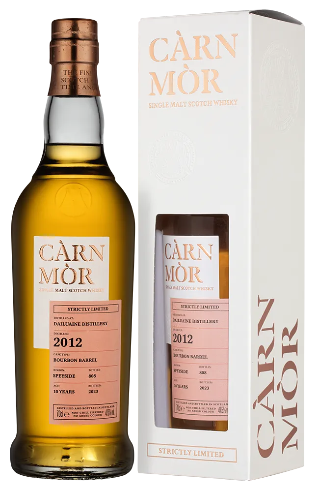 Виски Carn Mor Single Malt Dailuaine 2012 Bourbon Barrel 10 Years gift box  700 мл
