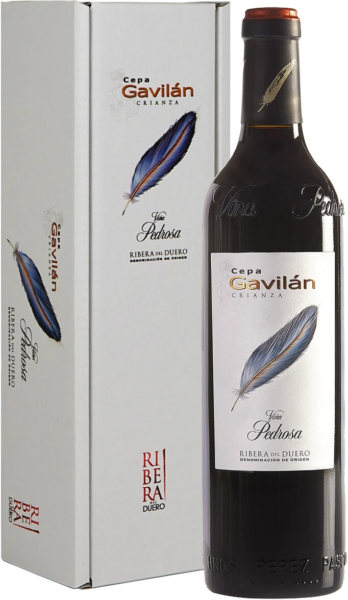 Вино Vina Pedrosa Cepa Gavilan Crianza, Ribera del Duero DO gift box 2022  750 мл